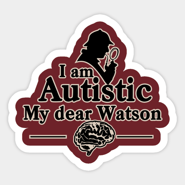 Autistic Holmes Sticker by Autistamatic